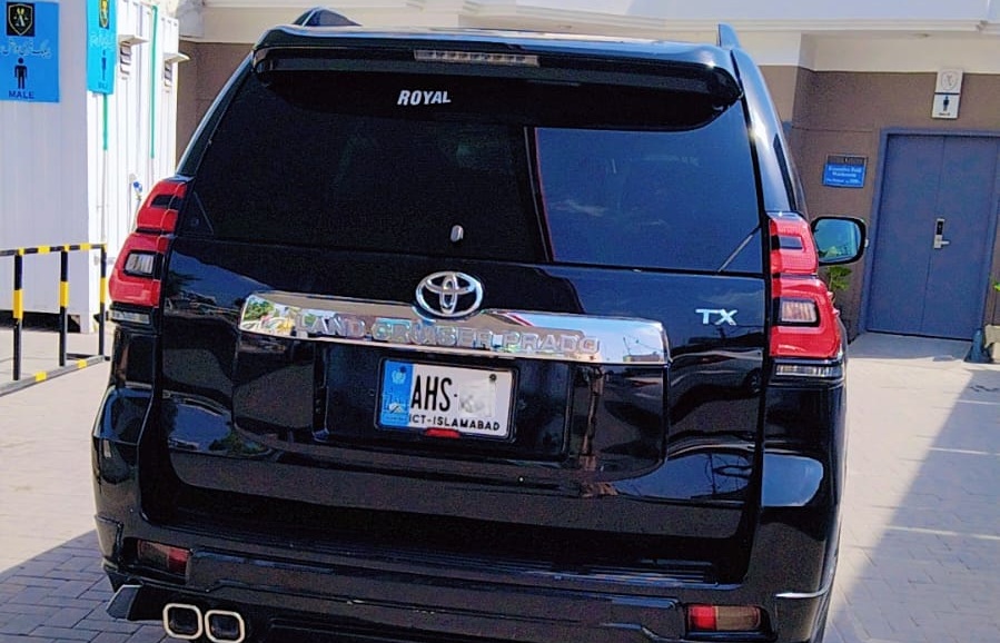 Back - Toyota Prado TX Rent a Car Lahore
