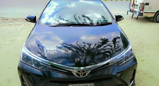 Front - Toyota Corlla Rent a Car Lahore