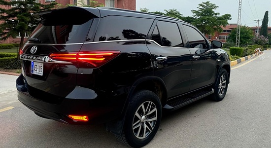 Full Side - Toyota Fortuner Rent a Car Lahore